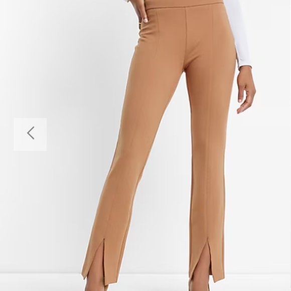 NWT Express Columnist High Waisted Front Vent Straight Pant - Picture 2 of 4